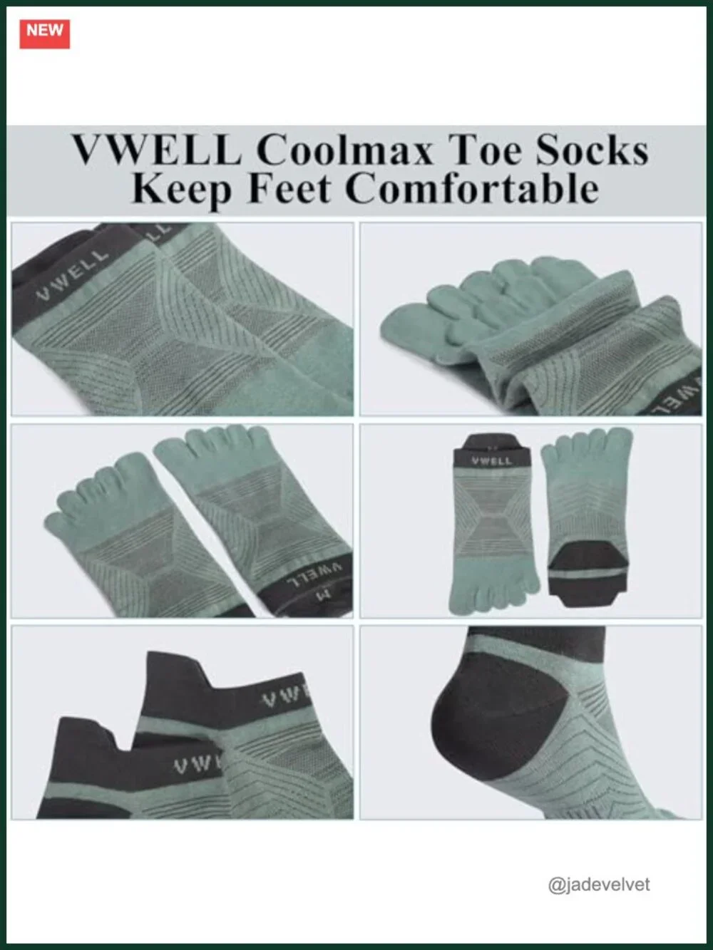COOLMAX Five Finger Toe Socks No Show Athletic Running Socks 3 Pairs